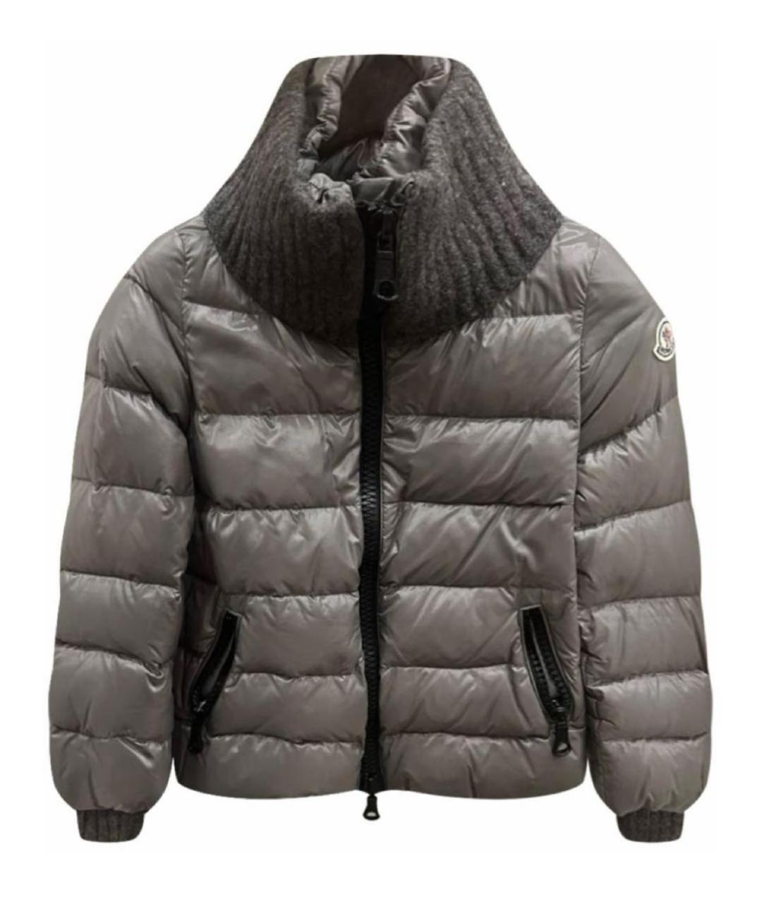 MONCLER Антрацитовый пуховик, фото 9