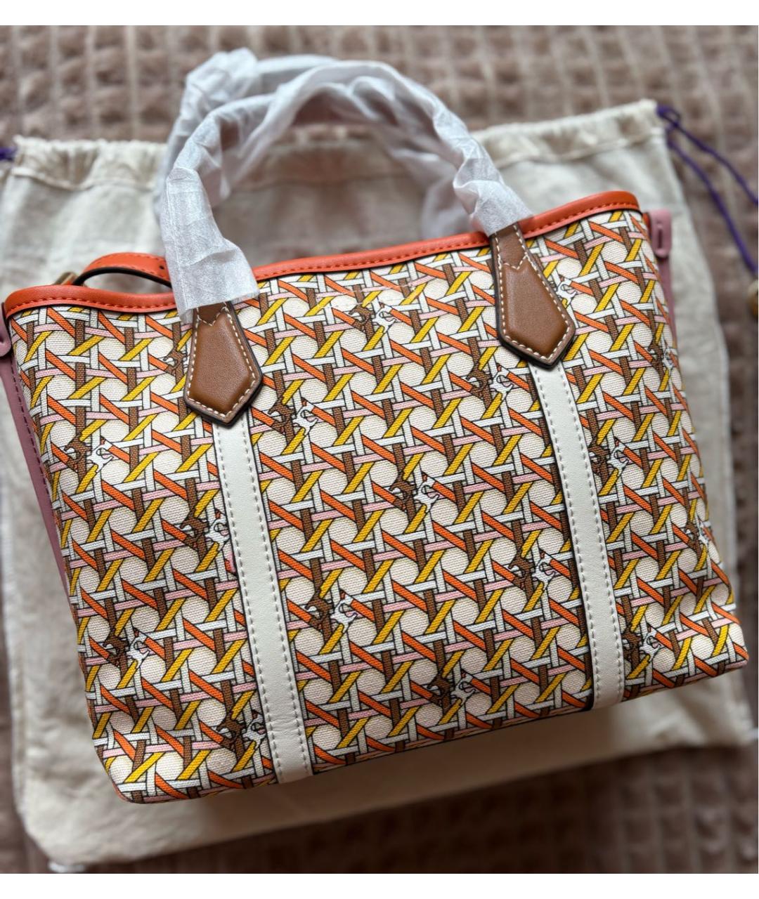 TORY BURCH Коричневая сумка тоут, фото 3