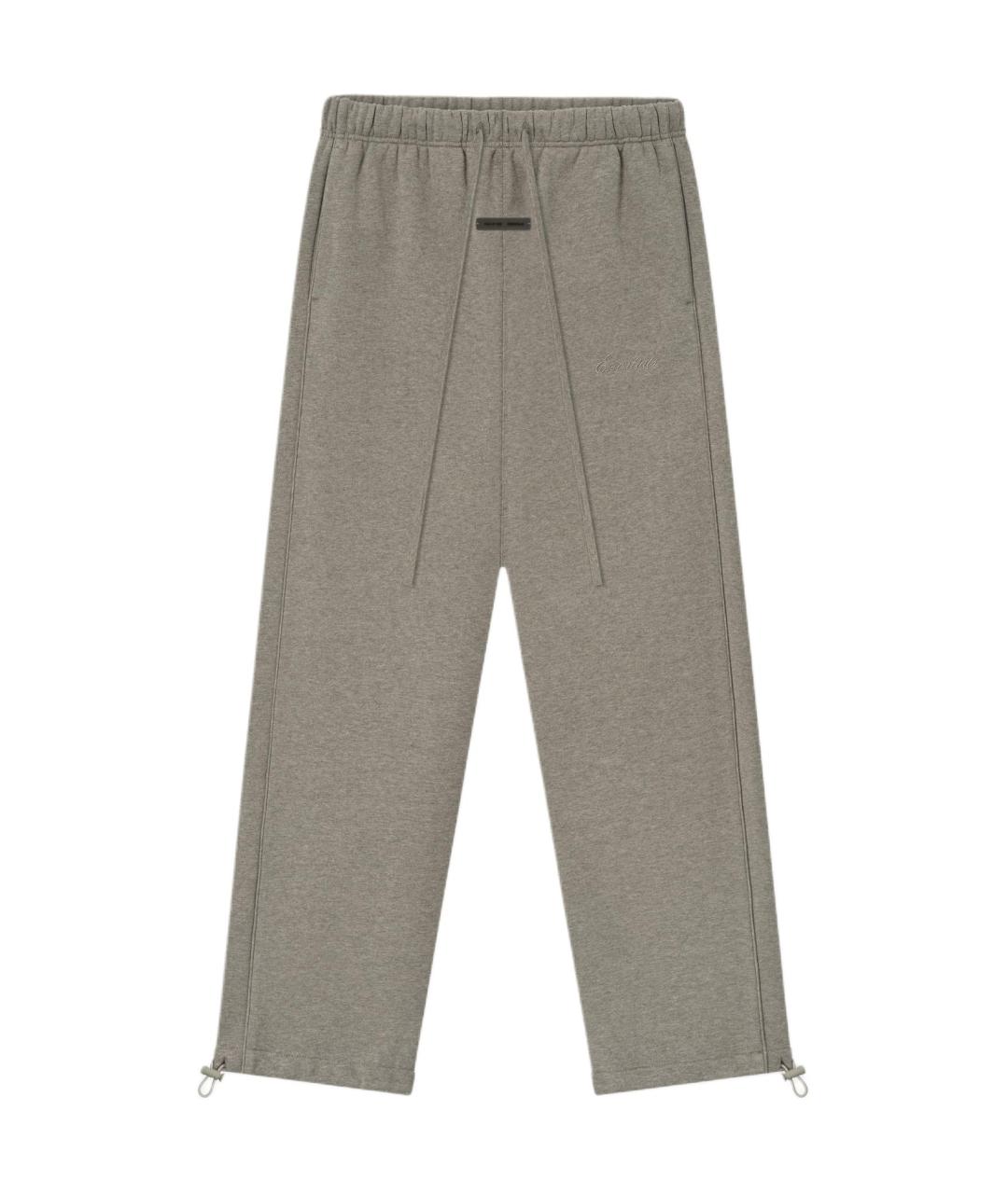 FEAR OF GOD ESSENTIALS Серые хлопковые классические брюки, фото 1