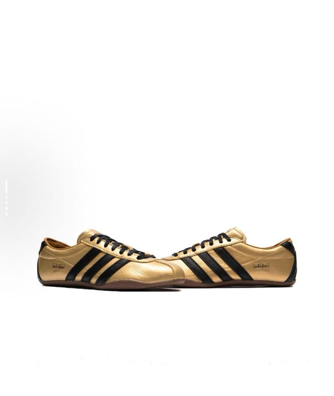 ADIDAS Золотые кожаные кроссовки, фото 4