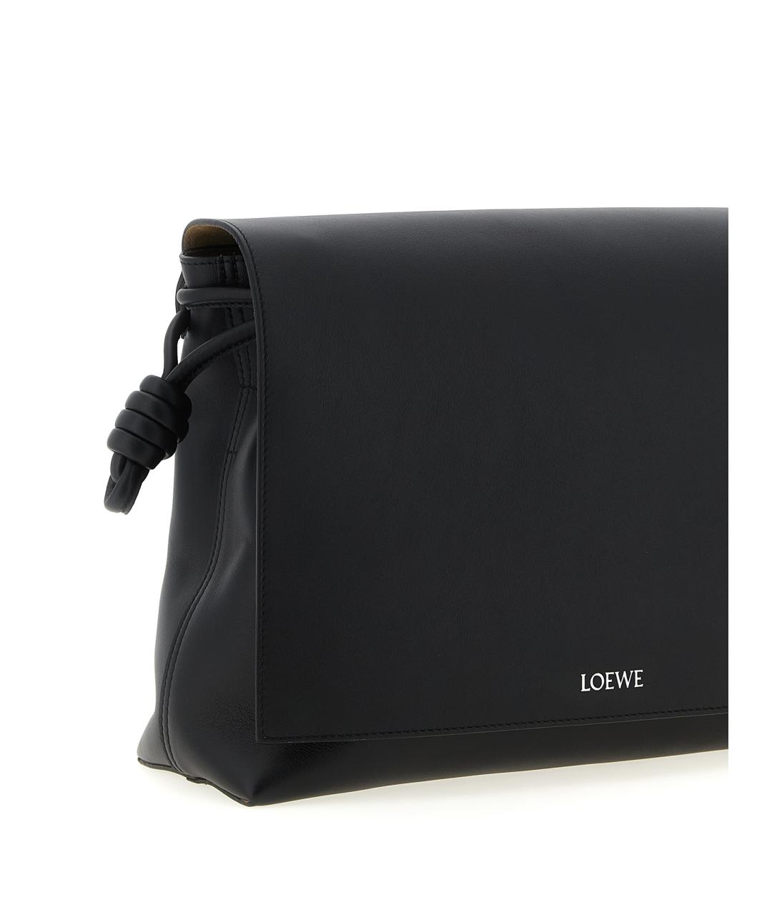 LOEWE Черная кожаная сумка через плечо, фото 3