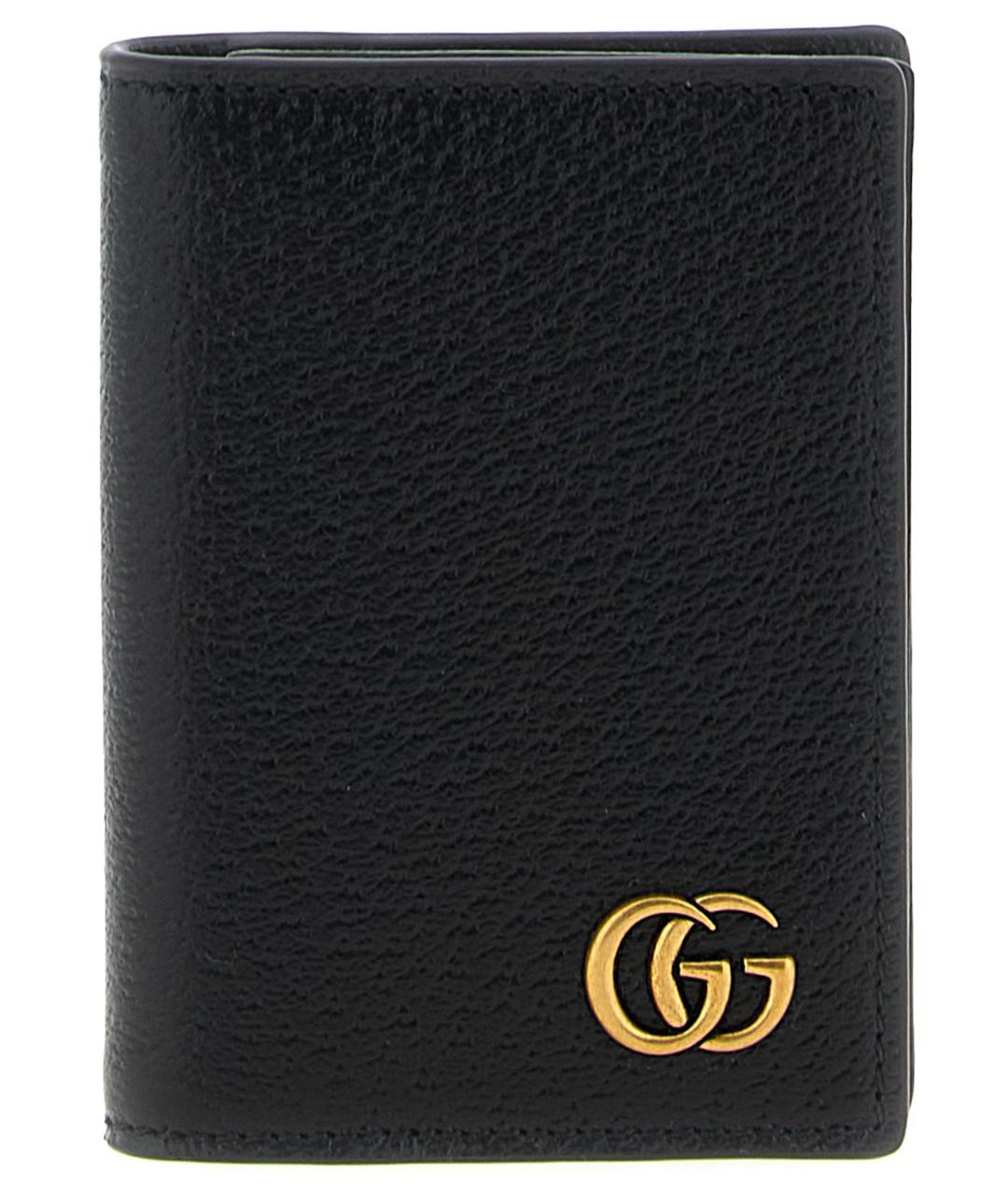 GUCCI Черный кожаный кардхолдер, фото 1
