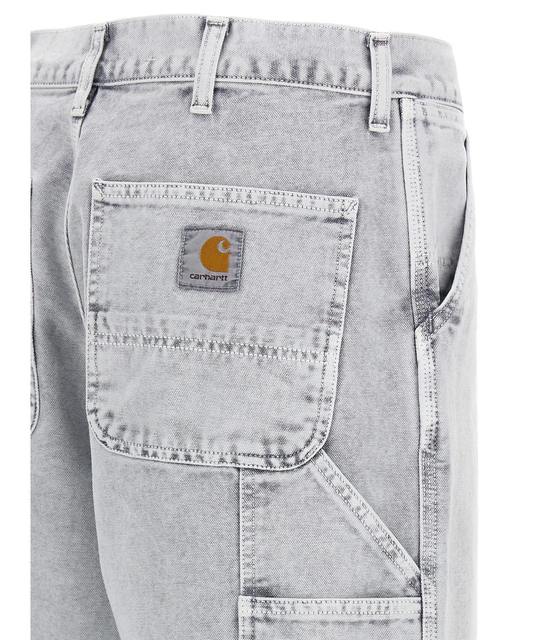 CARHARTT WIP Серые хлопковые прямые джинсы, фото 4