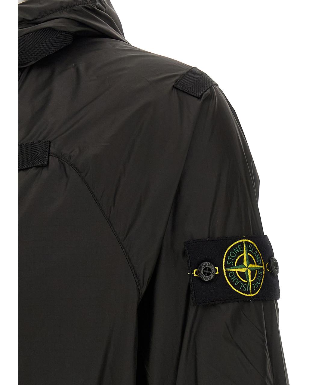 STONE ISLAND Черная полиамидовая куртка, фото 4