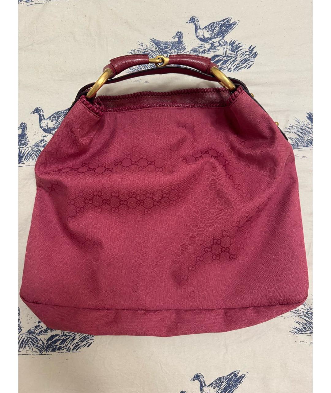 GUCCI Фуксия сумка тоут, фото 3