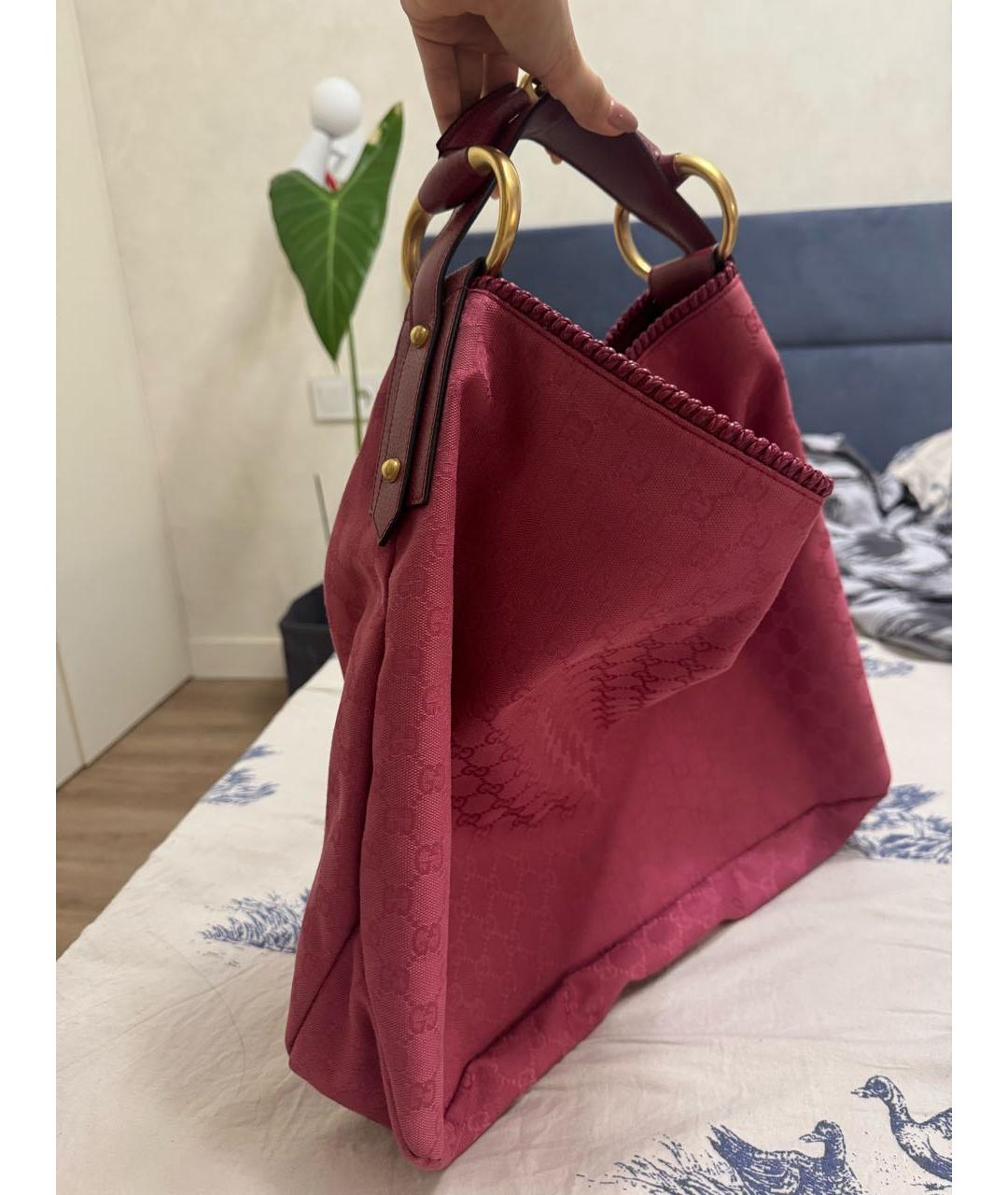 GUCCI Фуксия сумка тоут, фото 2