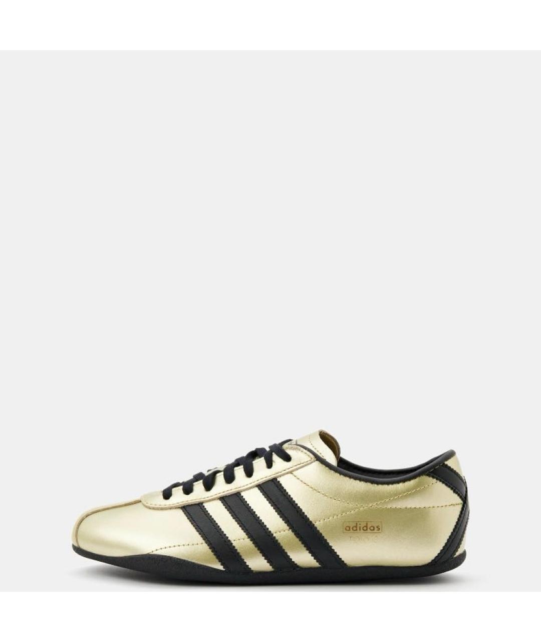 ADIDAS Золотые кожаные кроссовки, фото 3