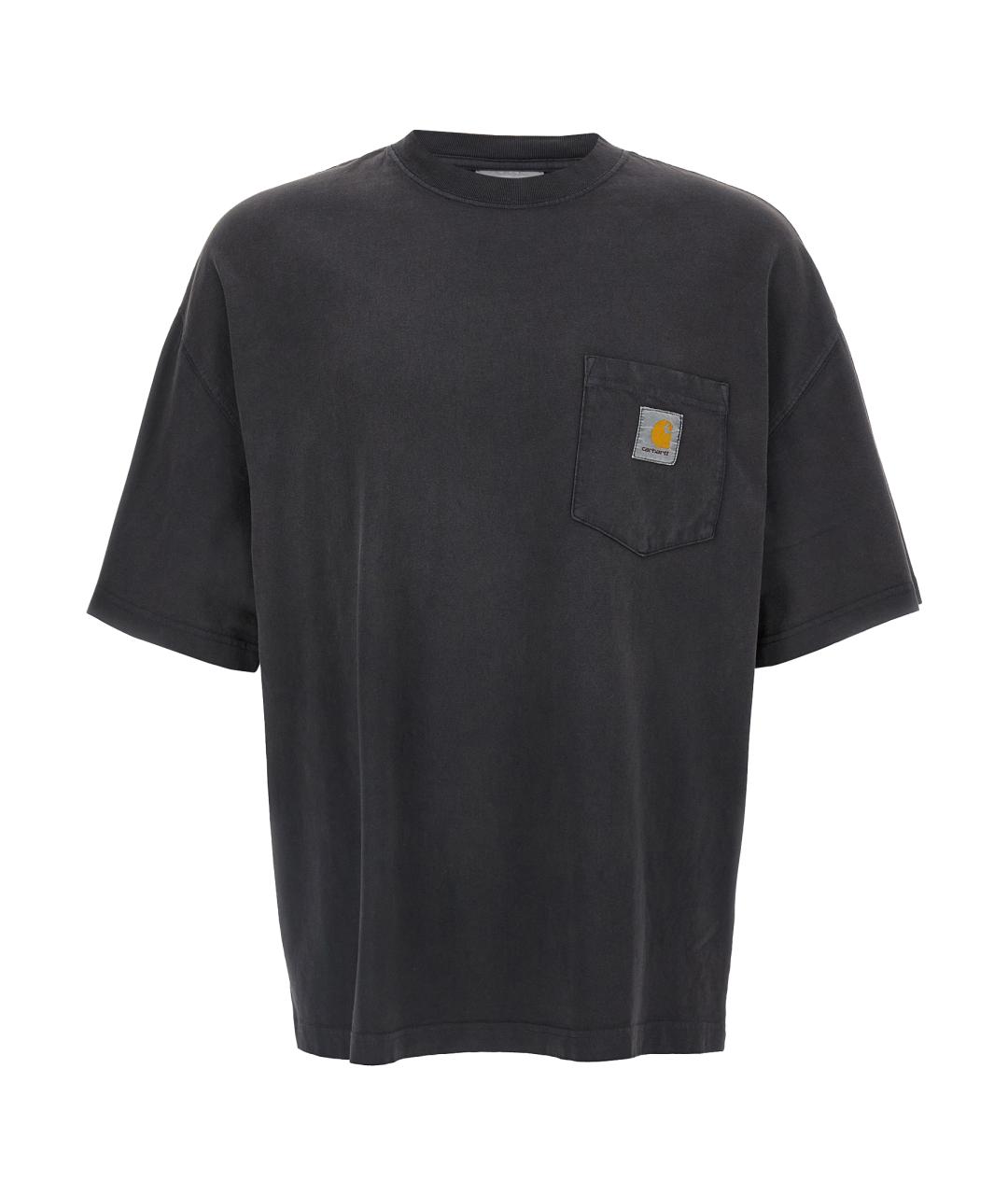CARHARTT WIP Черная хлопковая футболка, фото 1