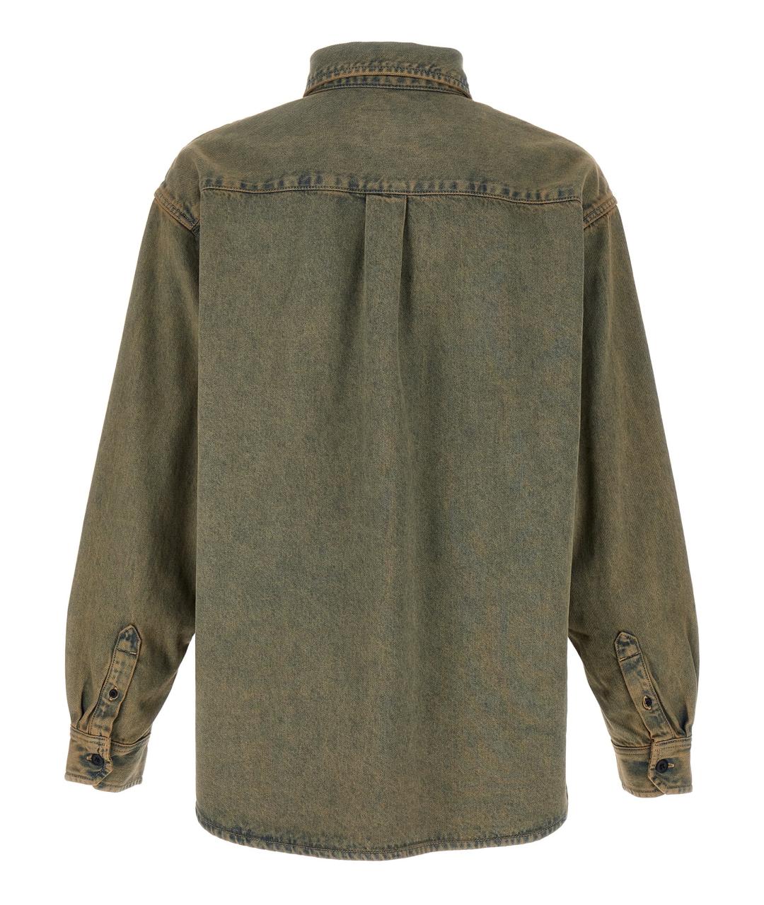 CARHARTT WIP Хаки хлопковая кэжуал рубашка, фото 2