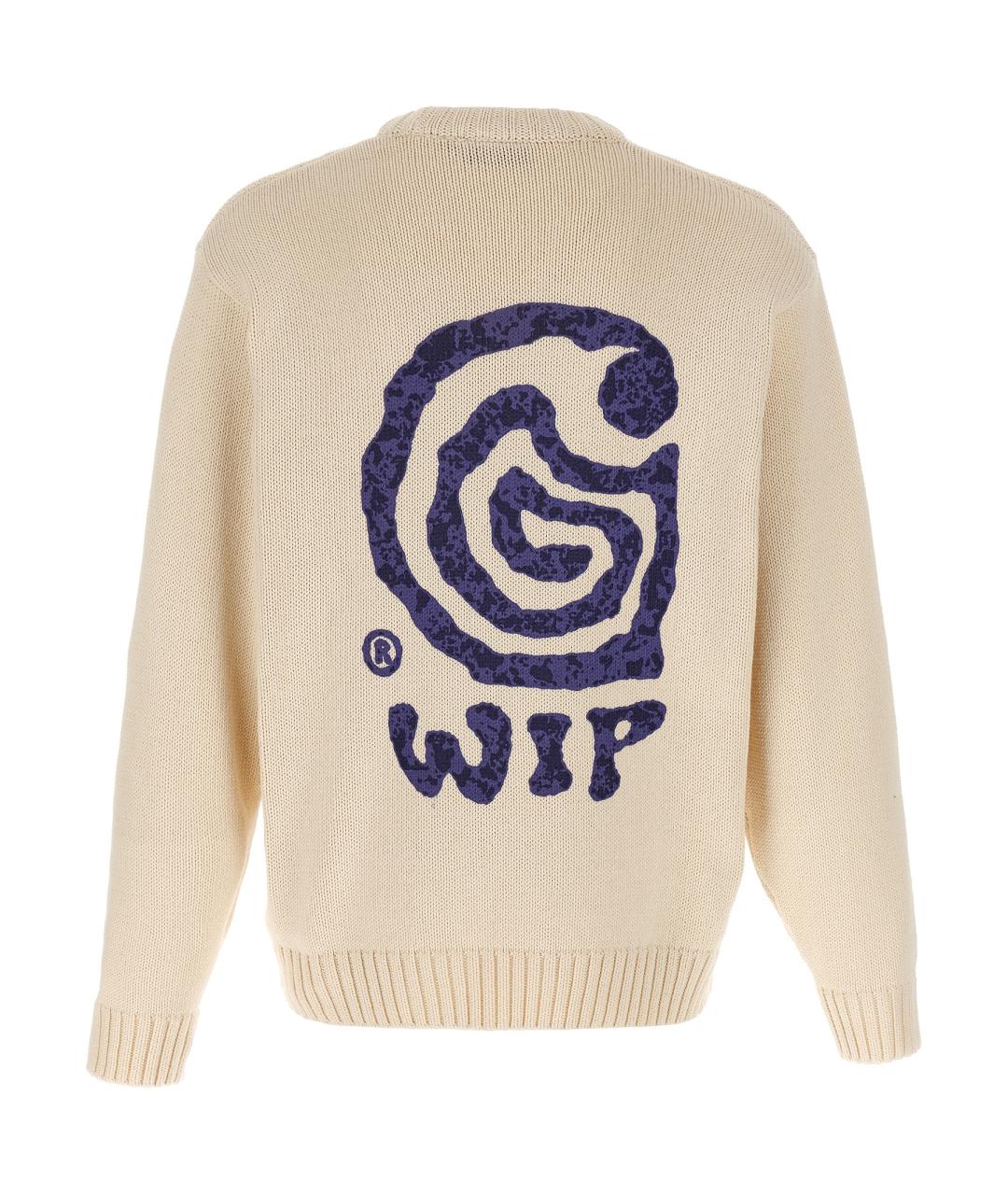 CARHARTT WIP Бежевый хлопковый джемпер / свитер, фото 2