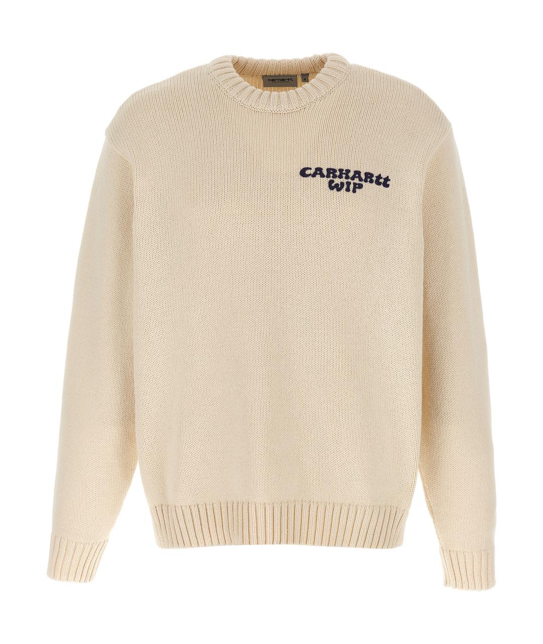 CARHARTT WIP Бежевый хлопковый джемпер / свитер, фото 1