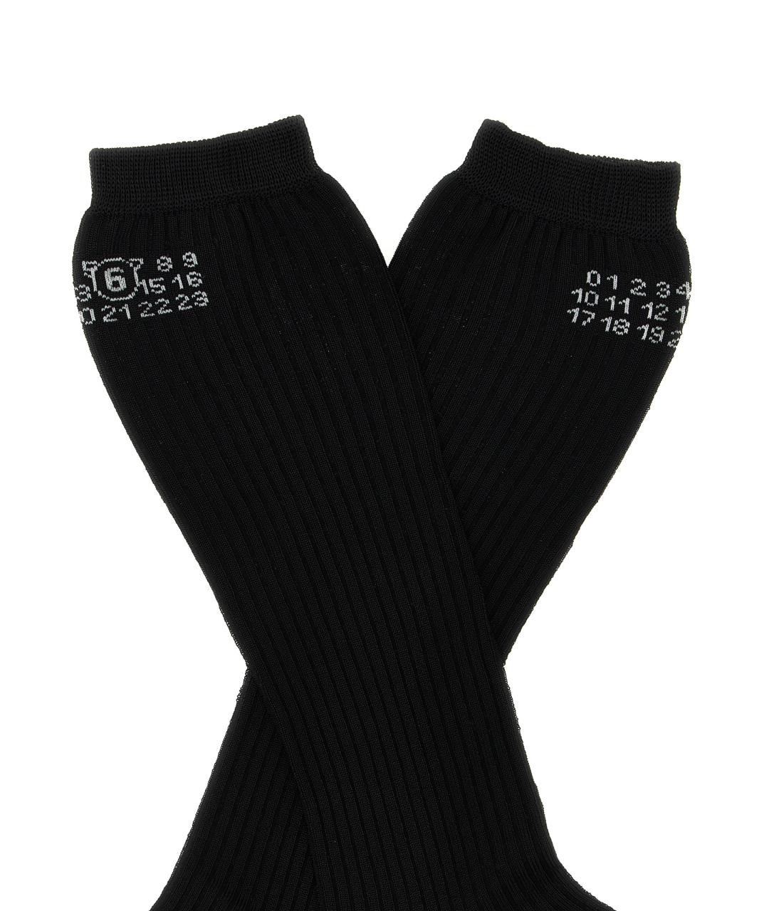 MM6 MAISON MARGIELA Черные носки, чулки и колготы, фото 3
