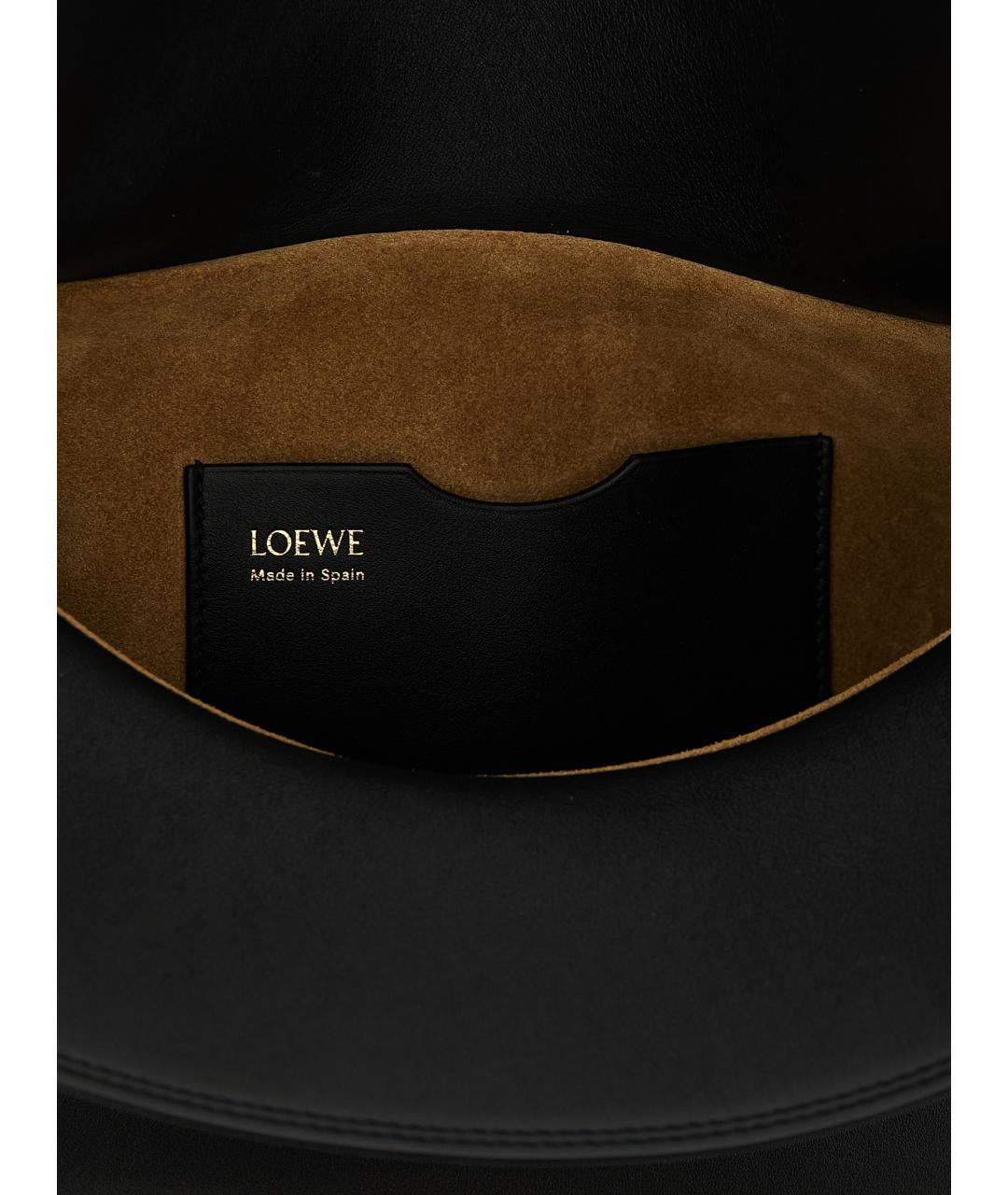 LOEWE Черная кожаная сумка через плечо, фото 4