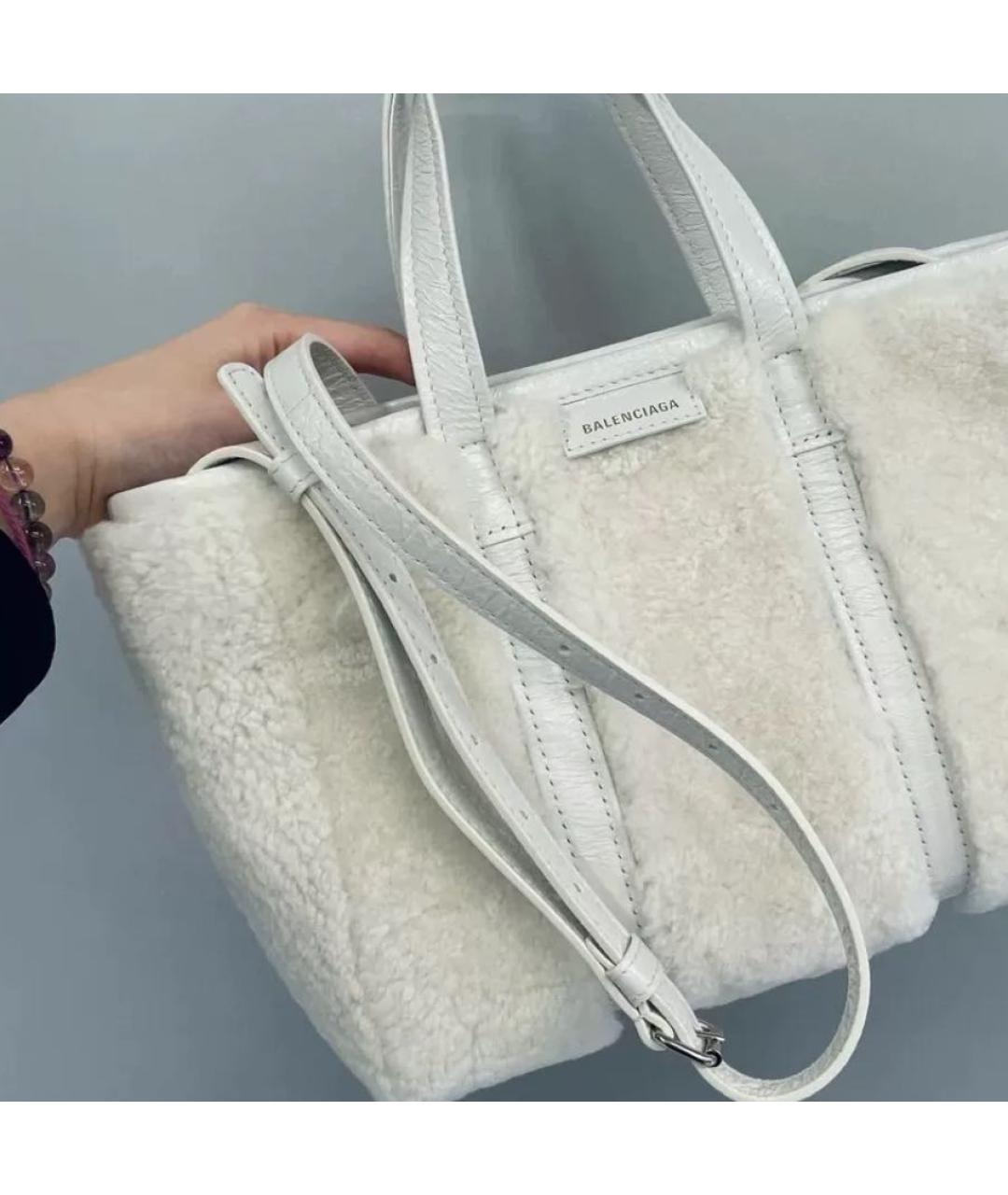 BALENCIAGA Белая сумка через плечо, фото 3