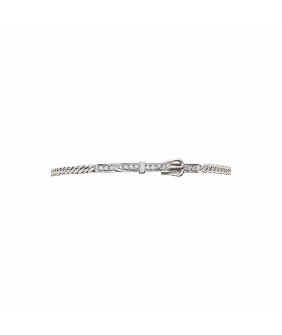 HERMES Серебрянный браслет из белого золота, фото 1