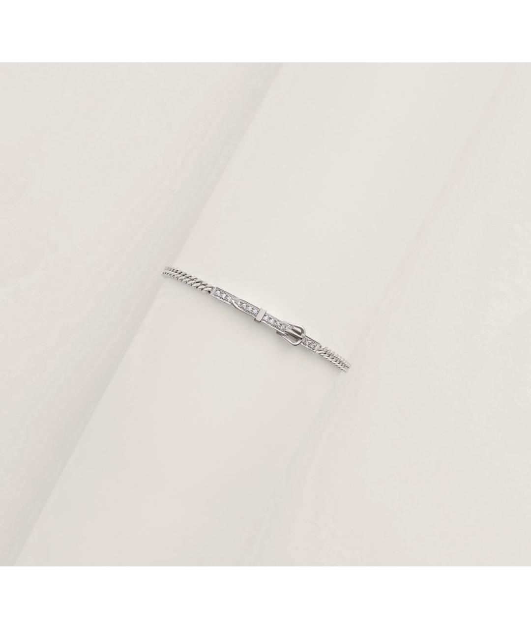 HERMES Серебрянный браслет из белого золота, фото 5