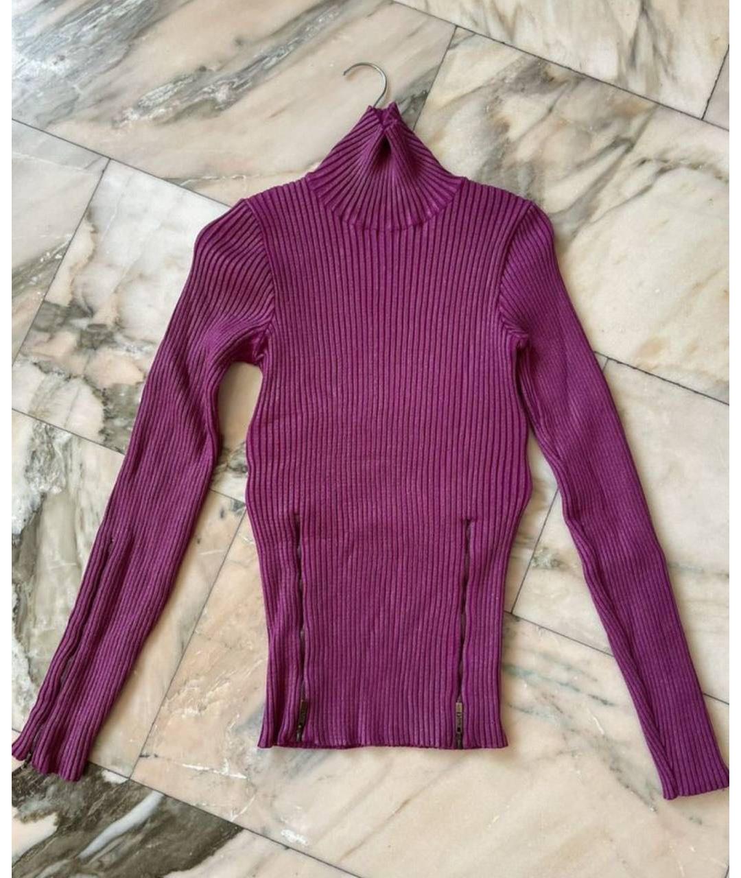 CHRISTIAN DIOR Фуксия шерстяная водолазка, фото 4