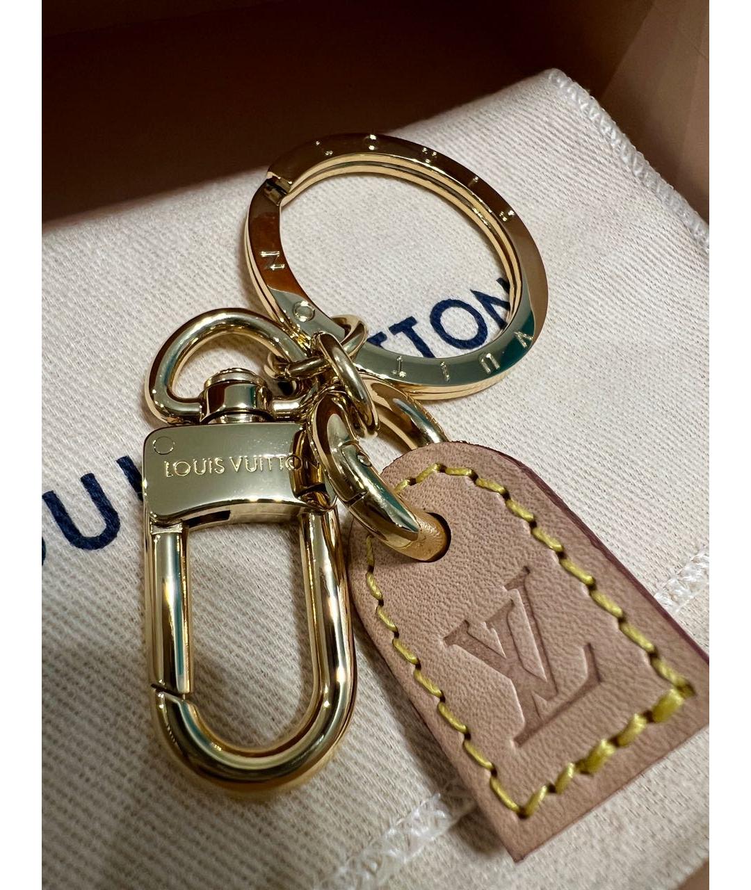 LOUIS VUITTON Бежевый брелок, фото 3