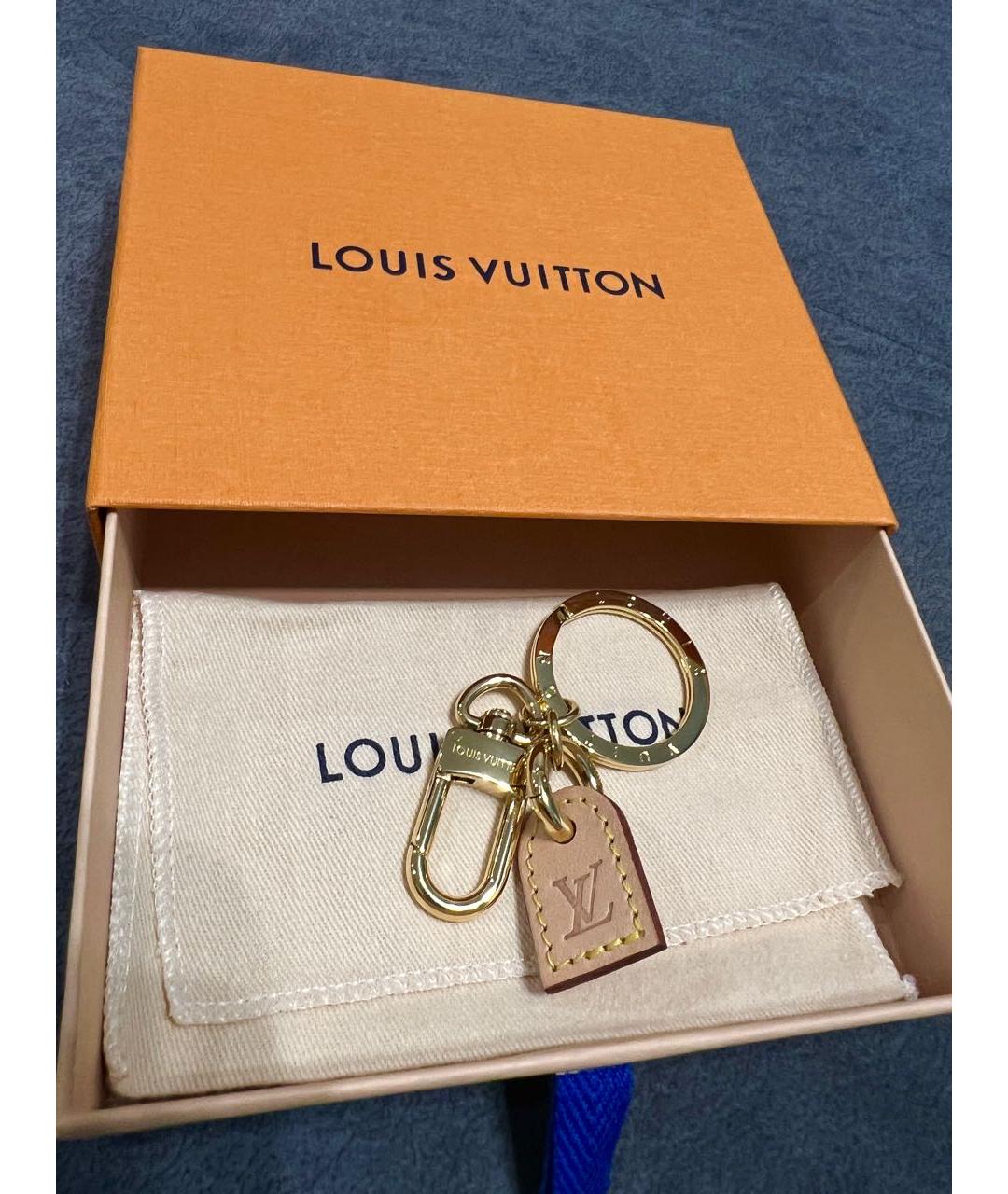 LOUIS VUITTON Бежевый брелок, фото 4