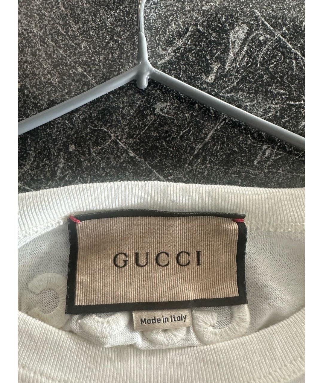 GUCCI Хлопко-эластановая футболка, фото 3