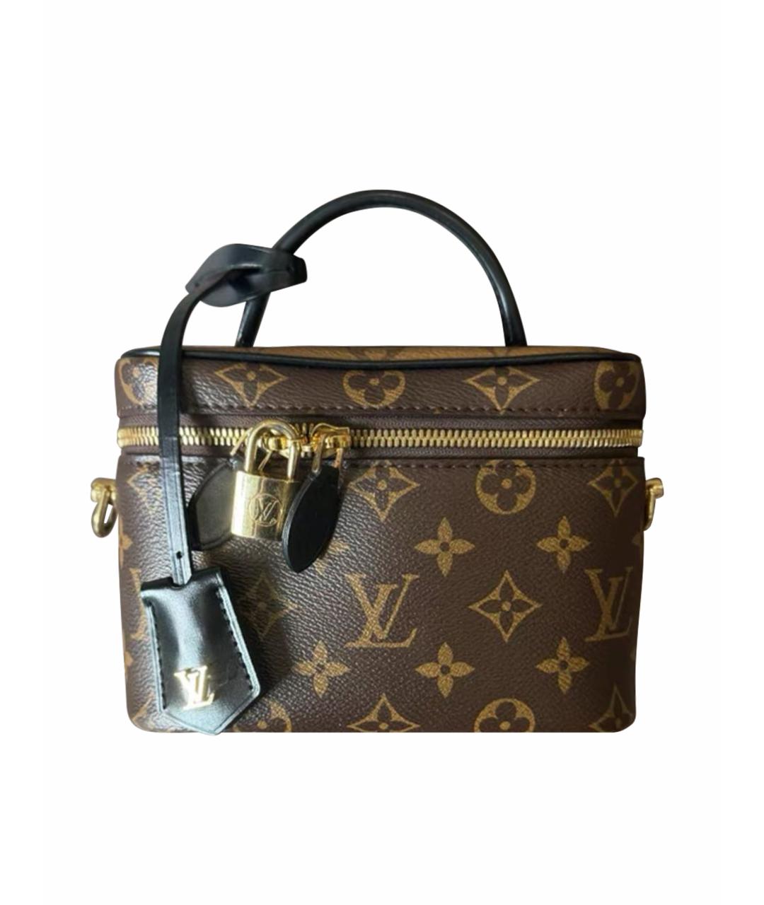 LOUIS VUITTON Коричневая кожаная сумка через плечо, фото 1