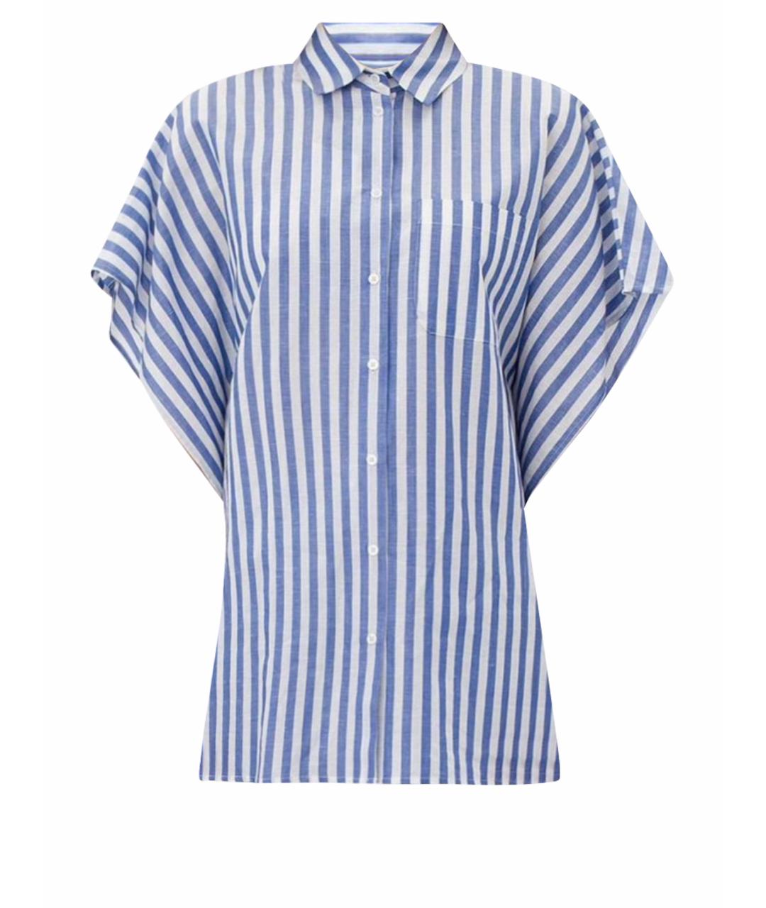 MAX MARA Голубая хлопковая рубашка, фото 1