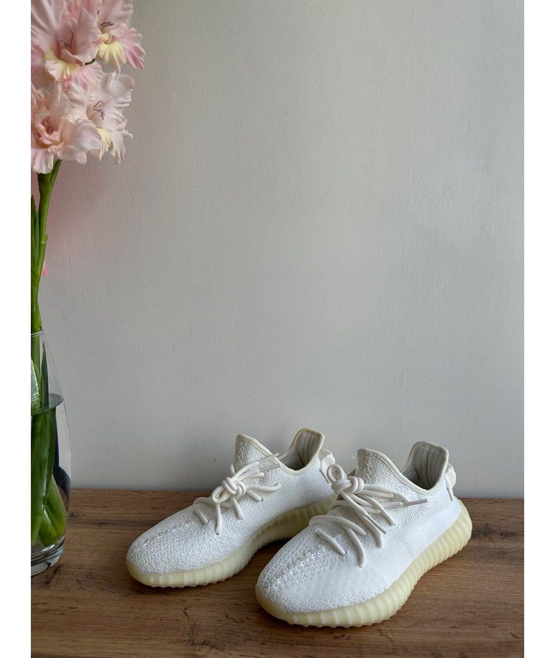 ADIDAS YEEZY Белые текстильные кроссовки, фото 7