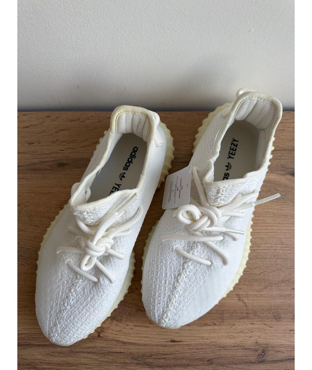 ADIDAS YEEZY Белые текстильные кроссовки, фото 6