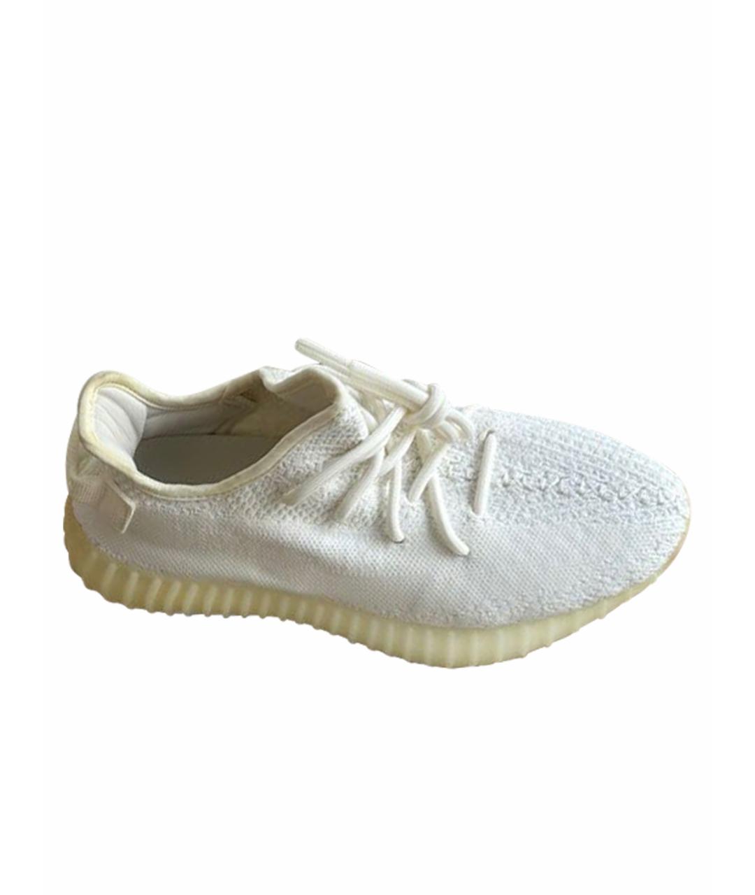 ADIDAS YEEZY Белые текстильные кроссовки, фото 1