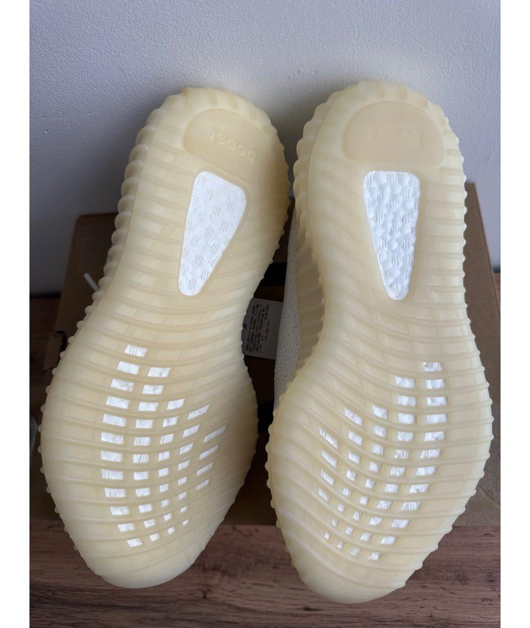 ADIDAS YEEZY Белые текстильные кроссовки, фото 4