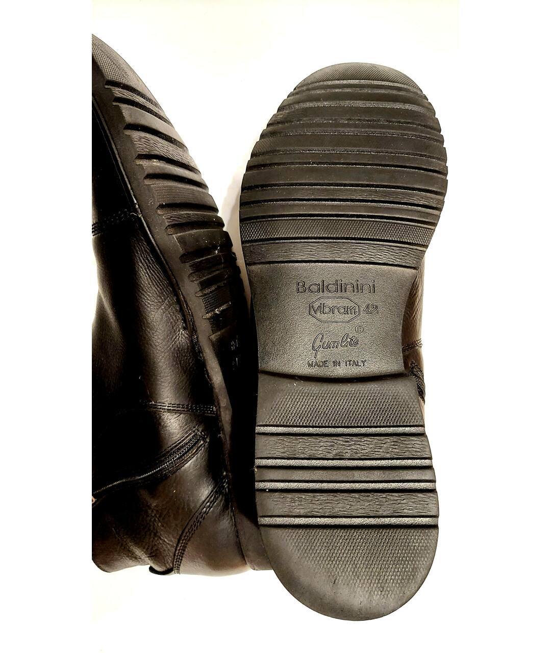 BALDININI Черные кожаные высокие ботинки, фото 6