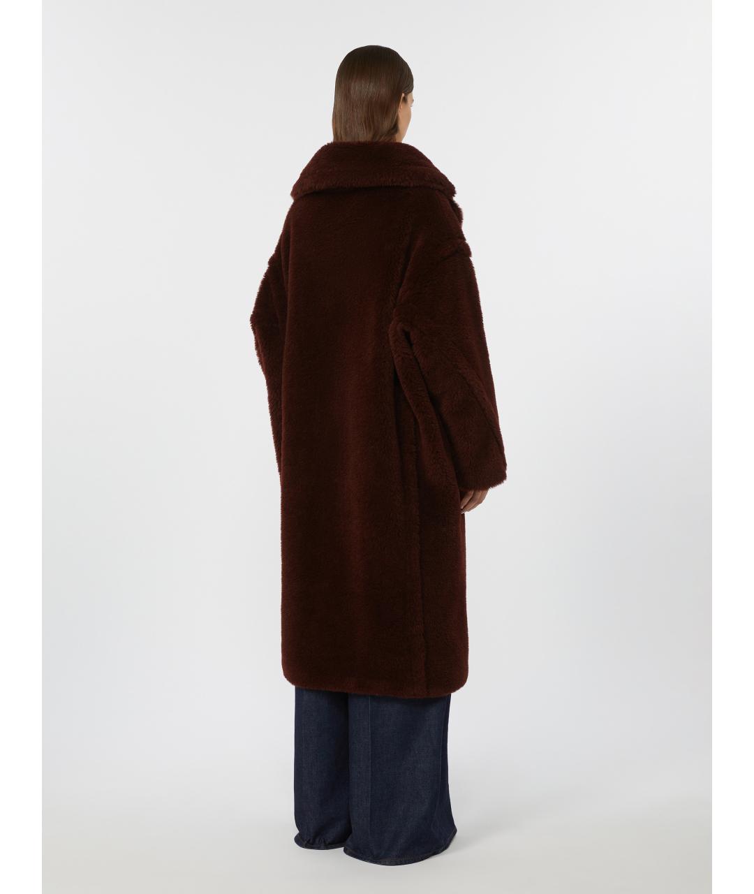 MAX MARA Бордовое пальто, фото 4