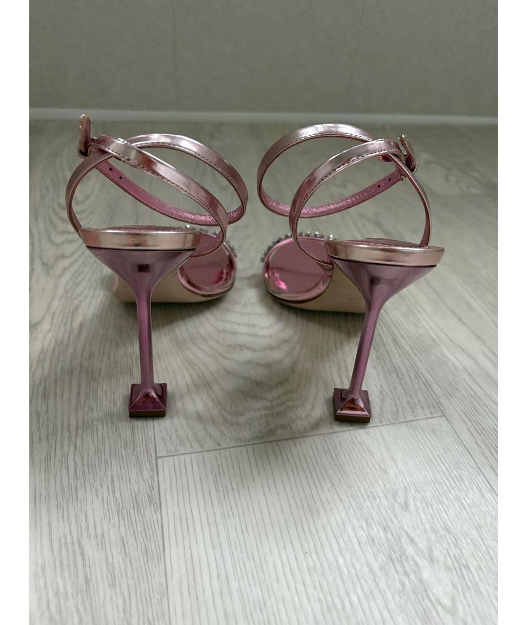 MIU MIU Розовые босоножки, фото 4