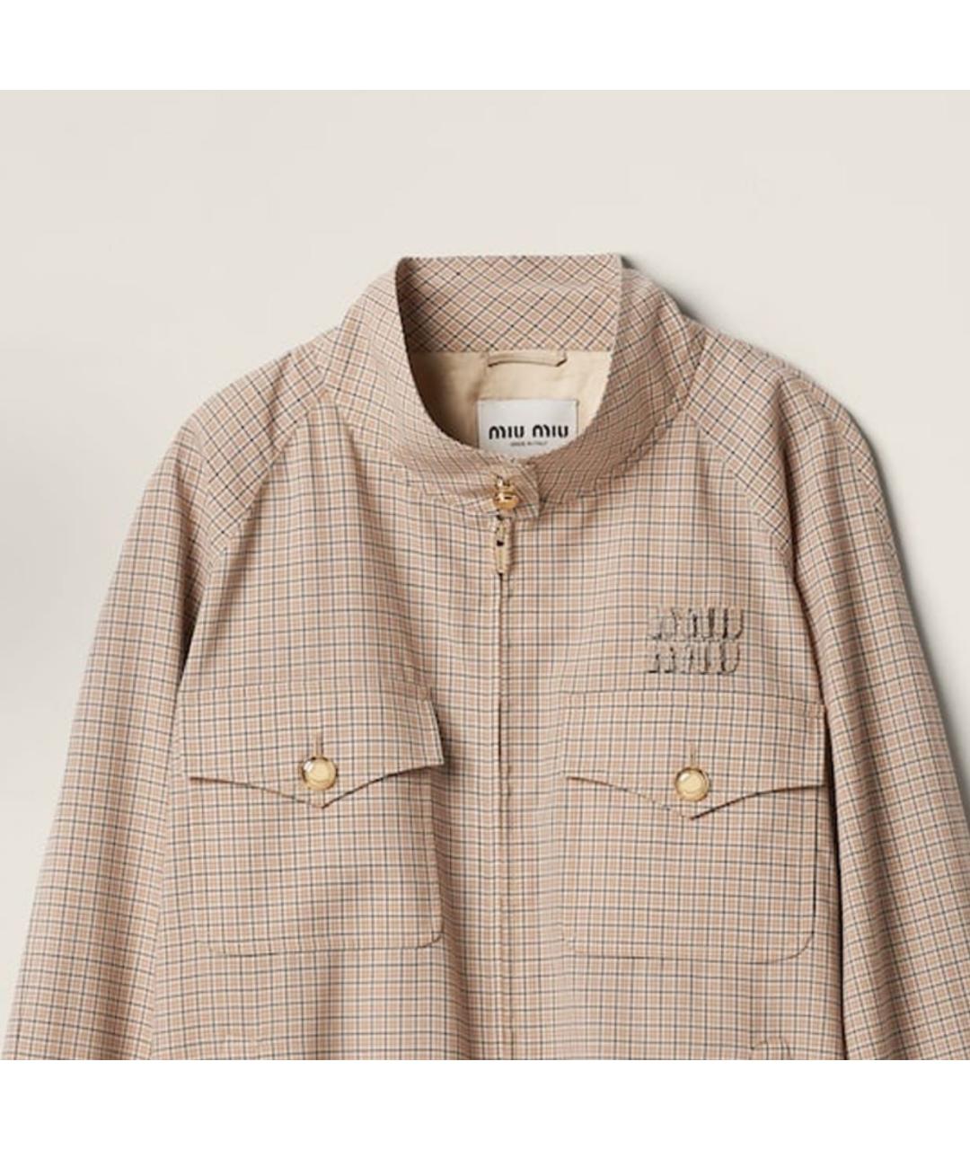 MIU MIU Бежевая куртка, фото 6