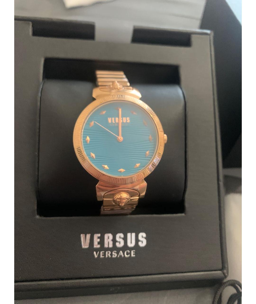 VERSUS VERSACE Золотые стальные часы, фото 4