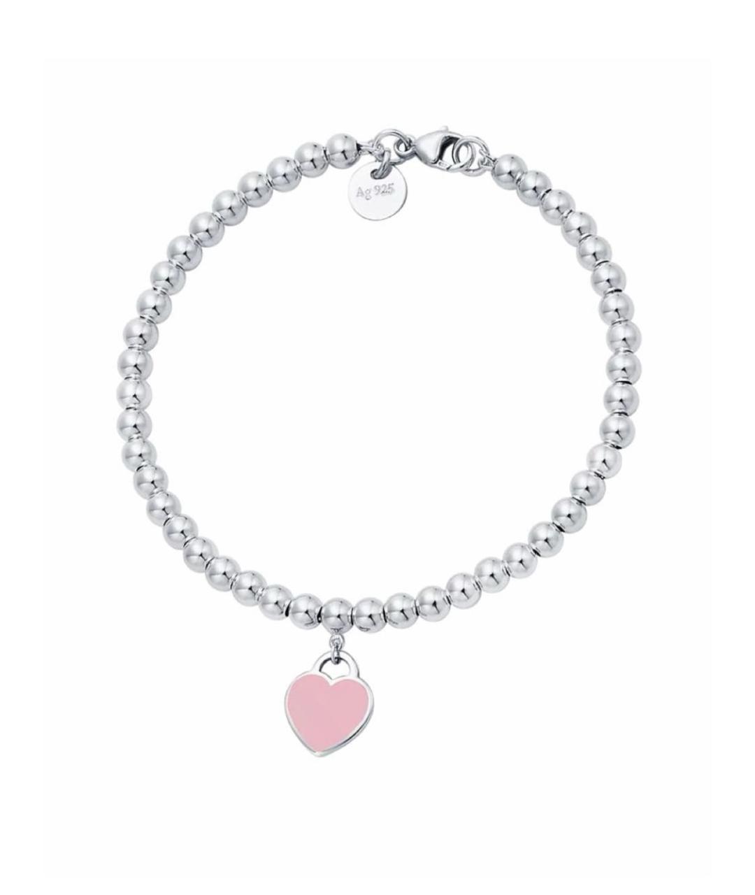 TIFFANY&CO Коралловый серебряный браслет, фото 8