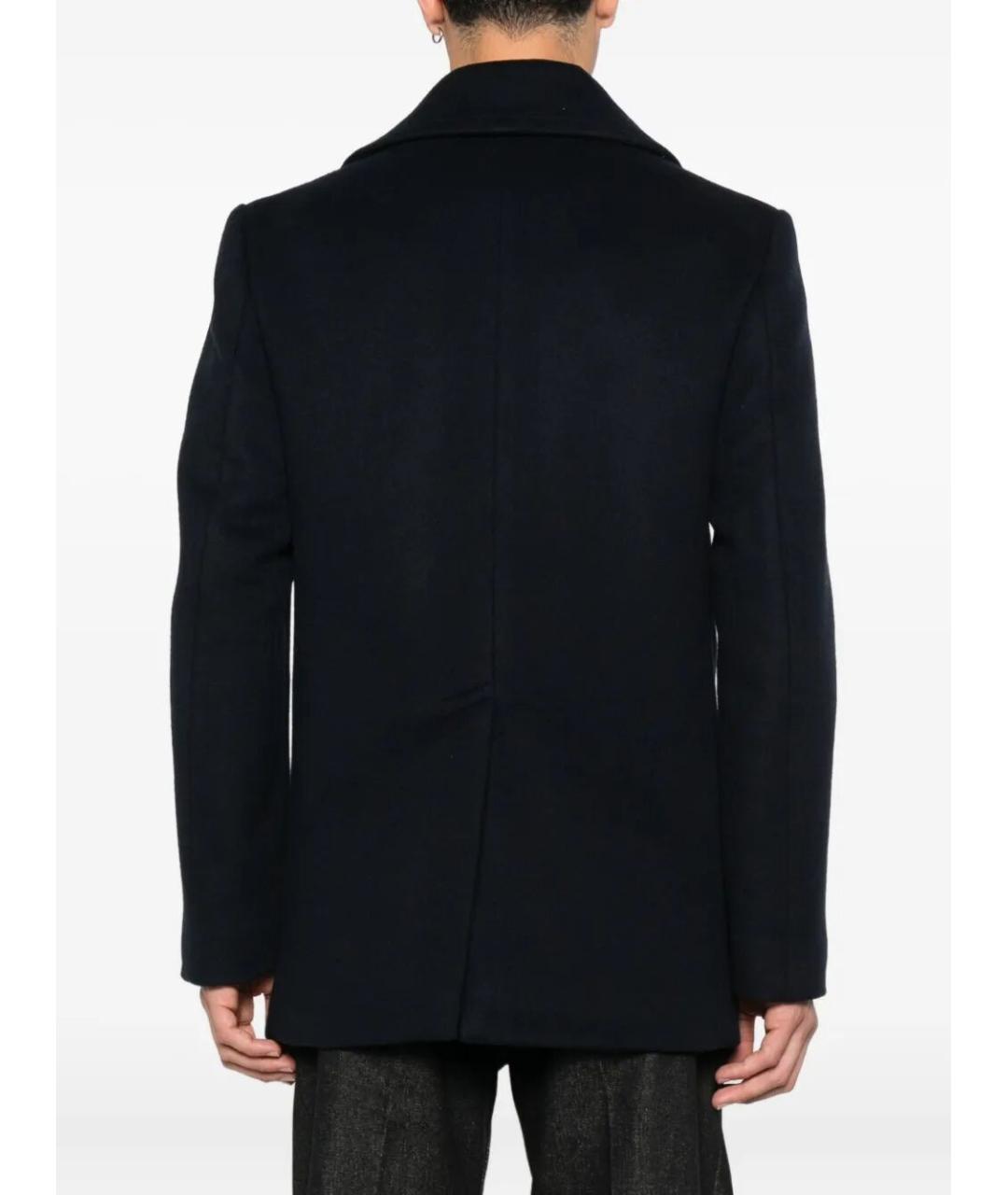 GIVENCHY Темно-синее шерстяное пальто, фото 3
