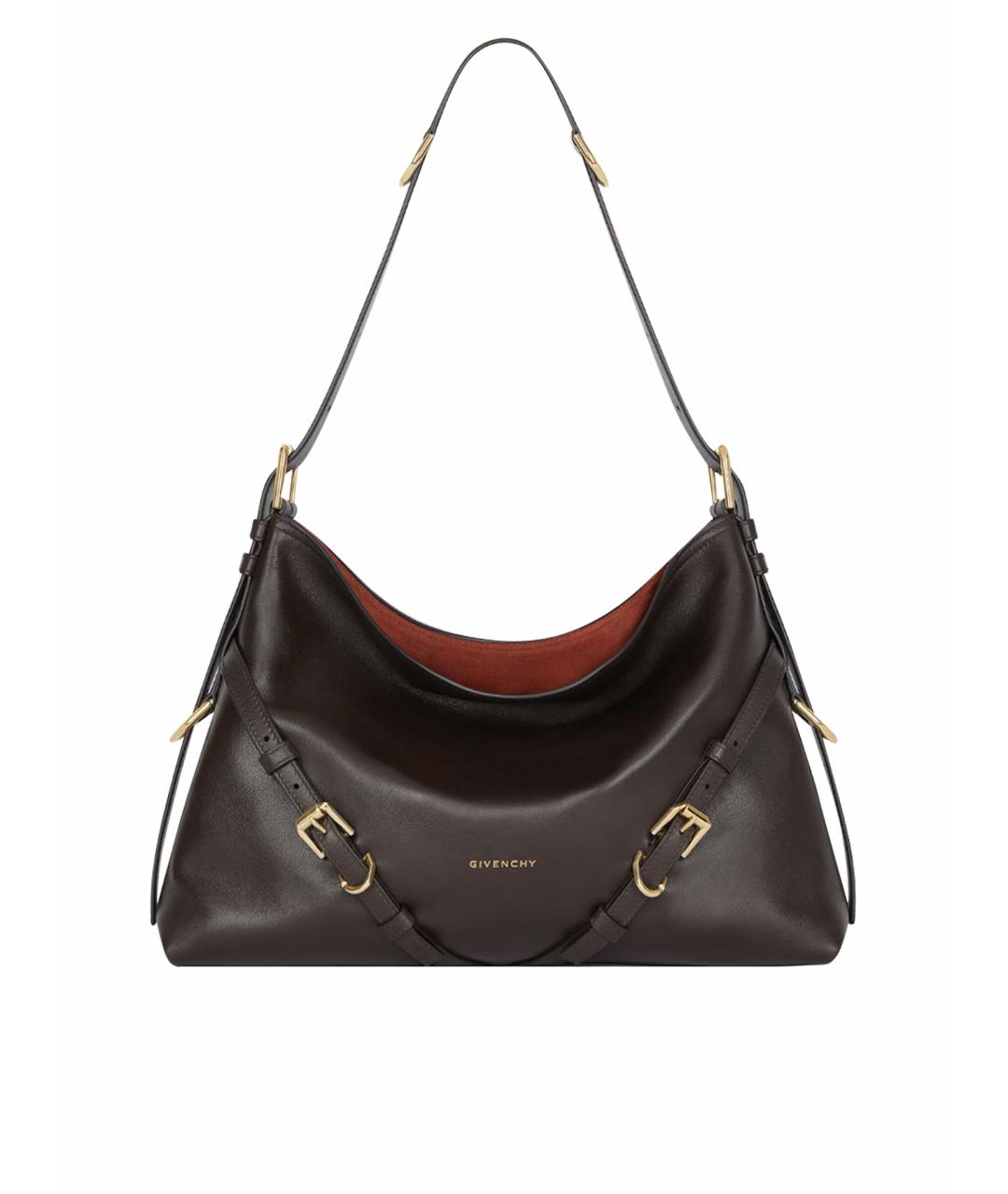 GIVENCHY Коричневая кожаная сумка через плечо, фото 1