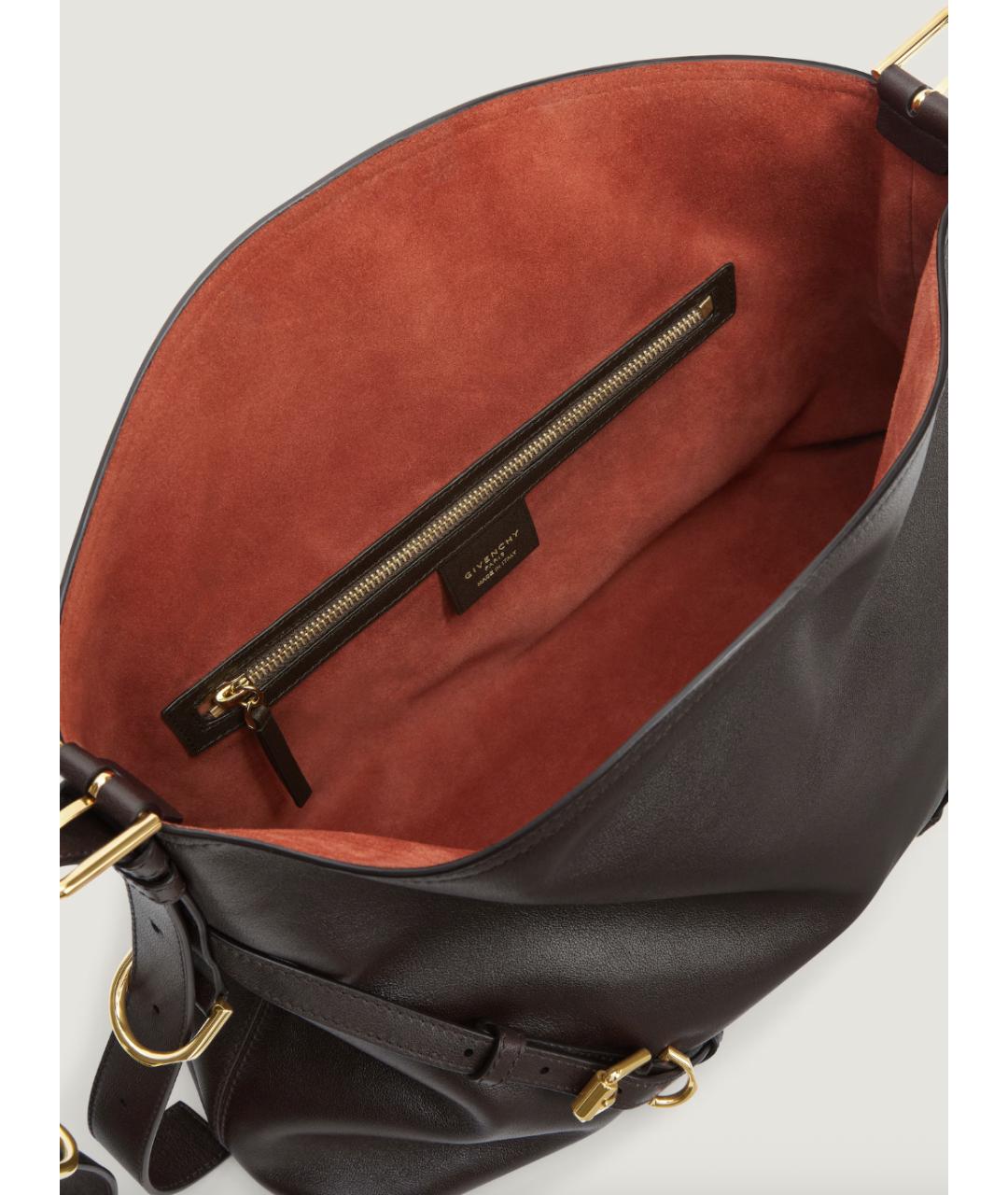 GIVENCHY Коричневая кожаная сумка через плечо, фото 5