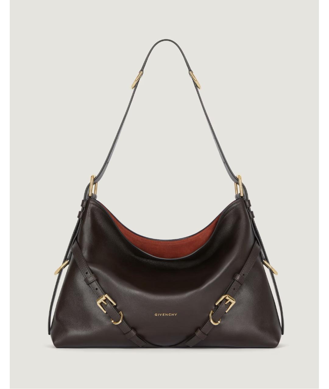 GIVENCHY Коричневая кожаная сумка через плечо, фото 6