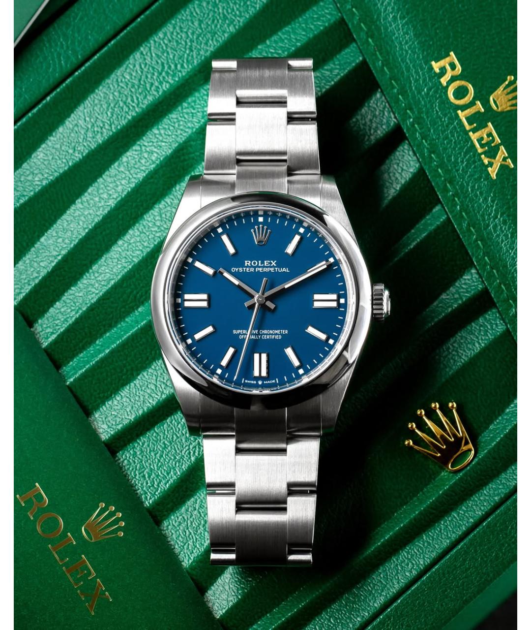 ROLEX Синие часы, фото 2