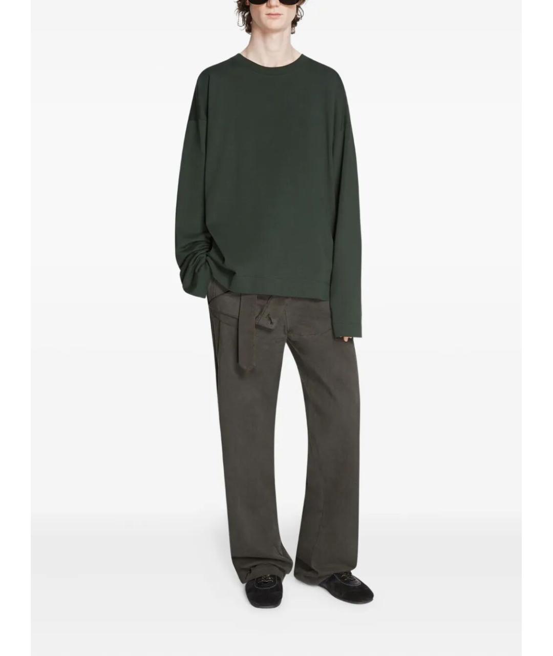 DRIES VAN NOTEN Черные замшевые низкие кроссовки / кеды, фото 2