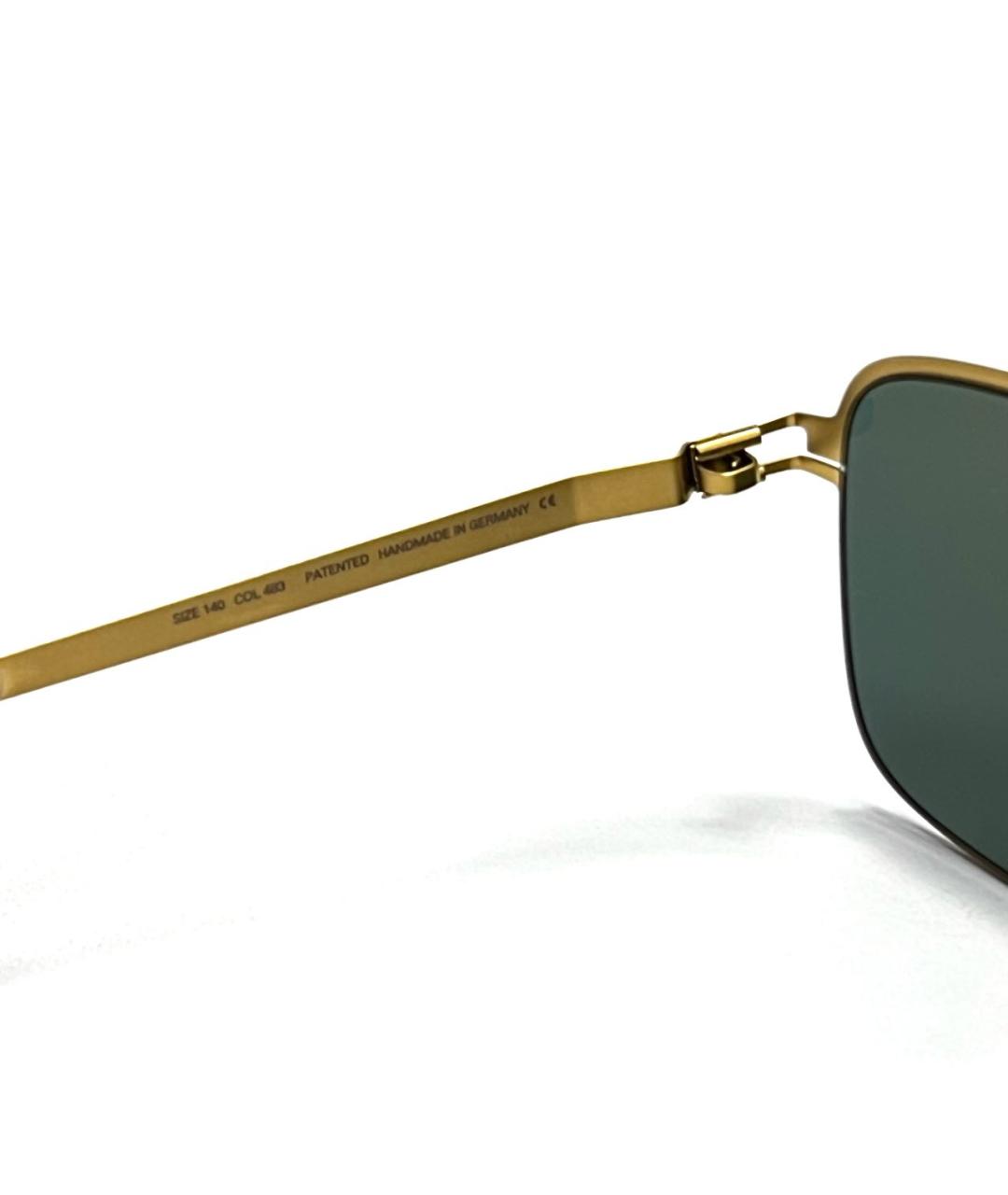 MYKITA Золотые металлические солнцезащитные очки, фото 8