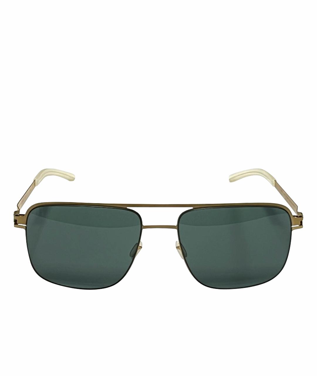 MYKITA Золотые металлические солнцезащитные очки, фото 1