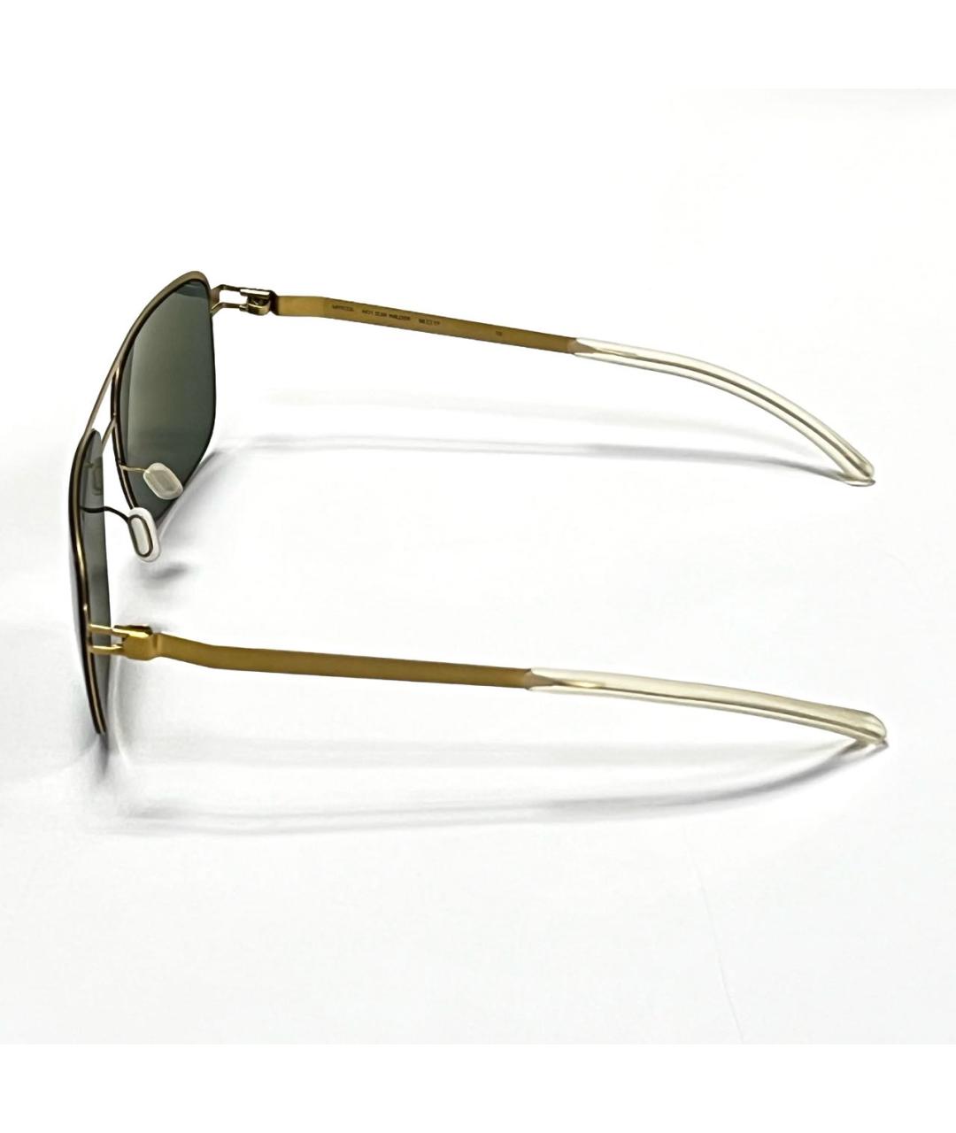 MYKITA Золотые металлические солнцезащитные очки, фото 6