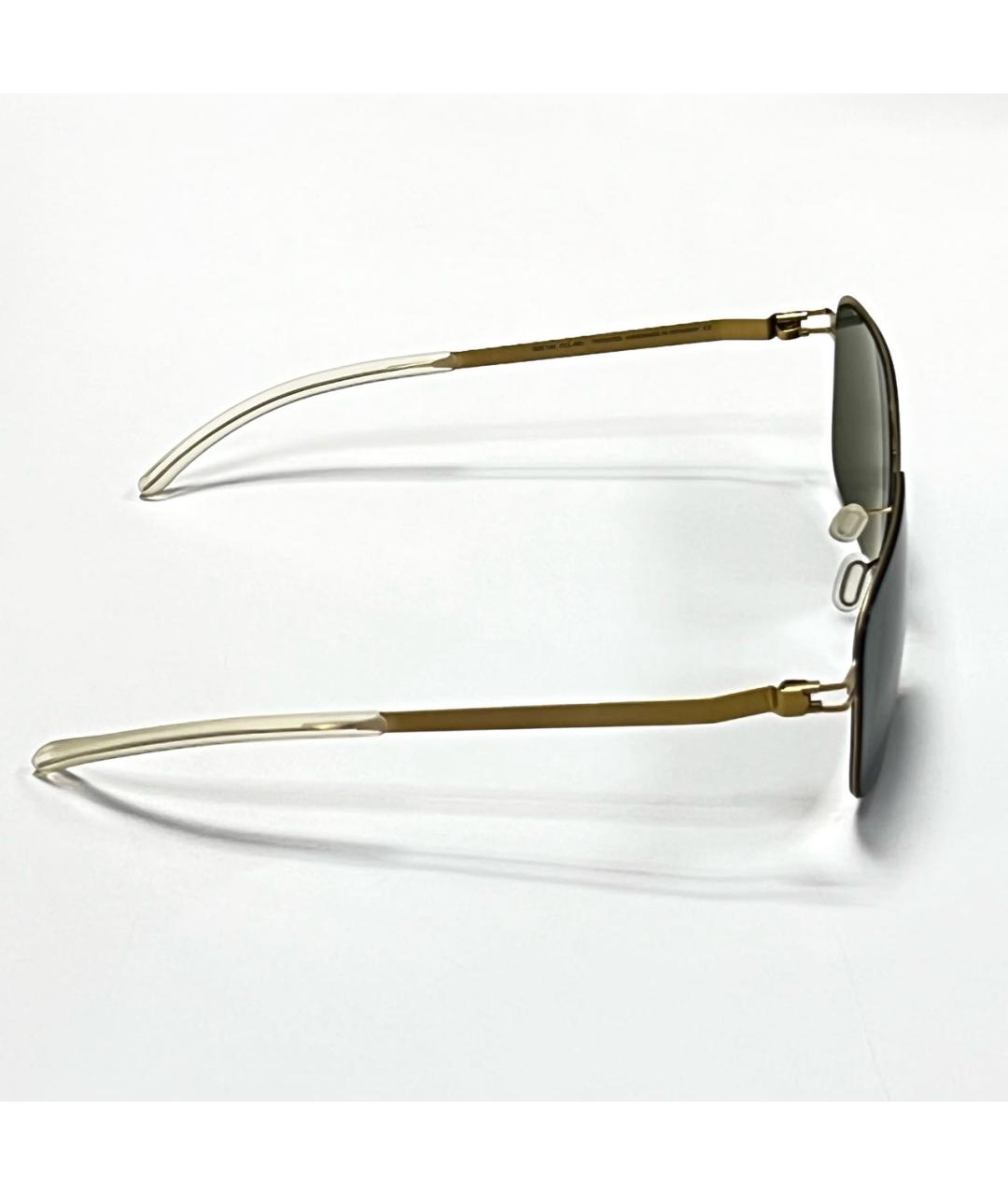 MYKITA Золотые металлические солнцезащитные очки, фото 5