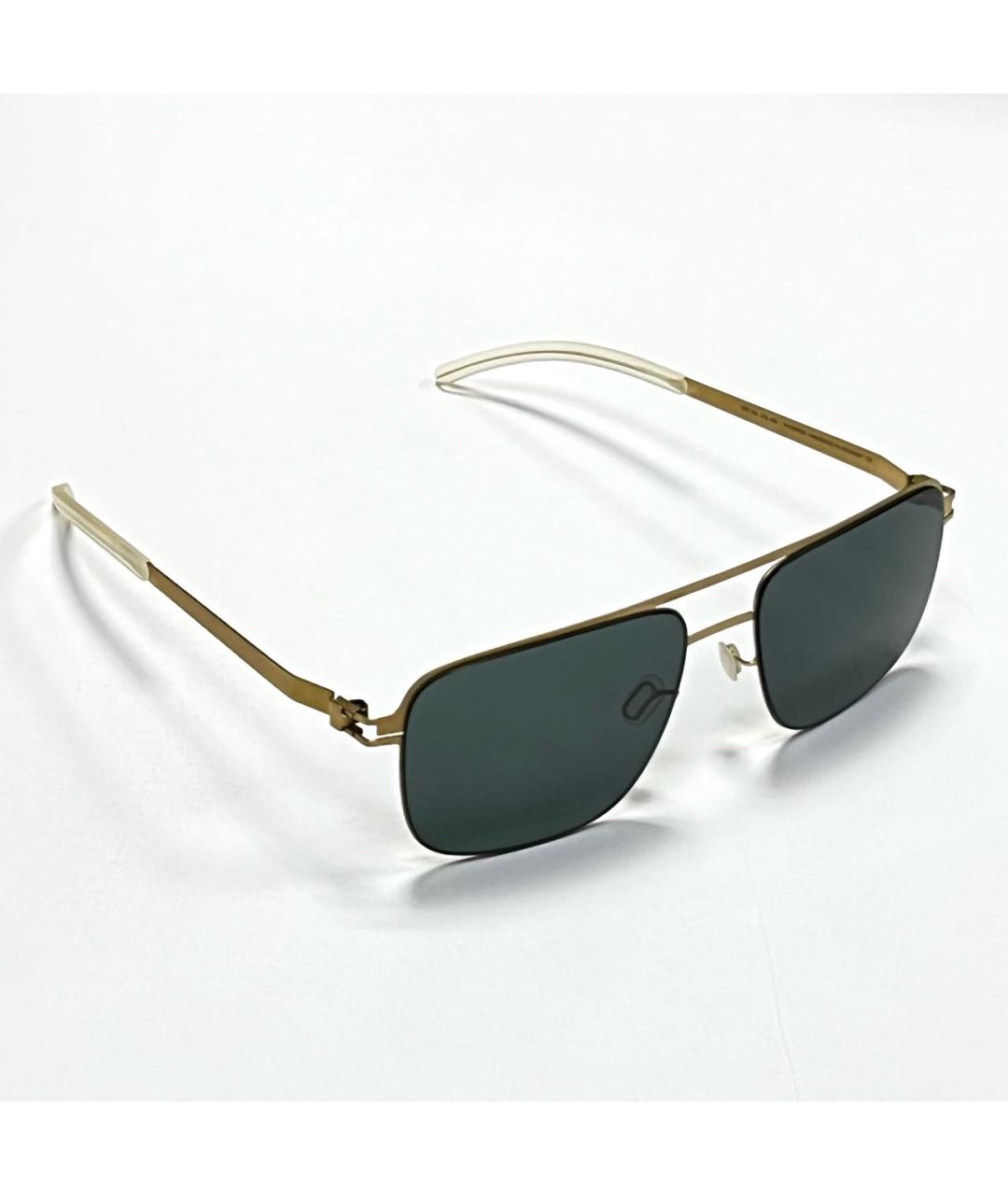 MYKITA Золотые металлические солнцезащитные очки, фото 2