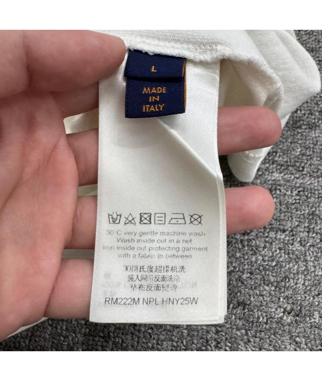LOUIS VUITTON Белая футболка, фото 4