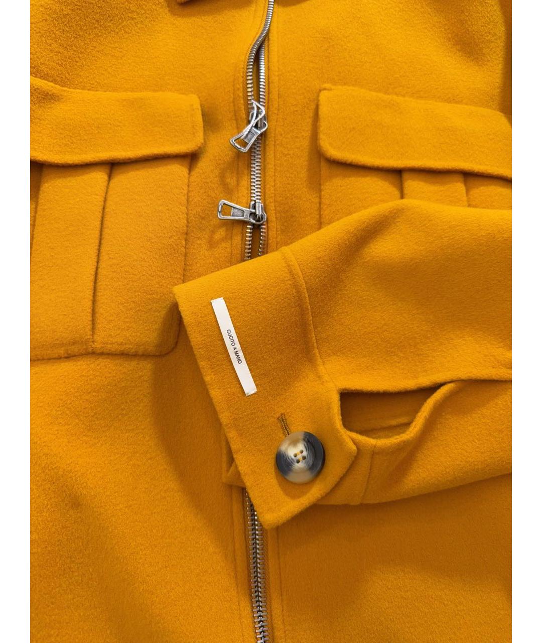 SPORTMAX Оранжевое шерстяное пальто, фото 6