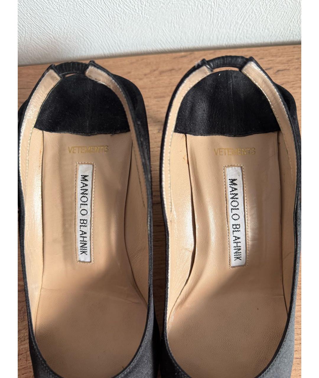 VETEMENTS Черные синтетические туфли, фото 8